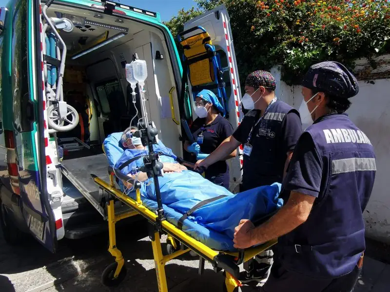 Traslado de paciente entre centros de salud