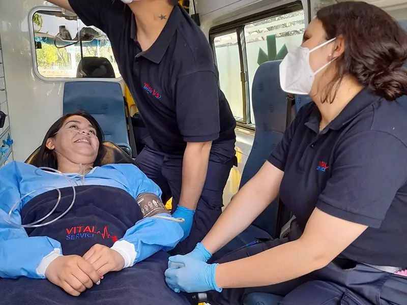 Traslado de pacientes en ambulancia en Santiago